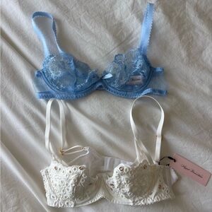 Agent Provocateur Jayce Plunge Underwire bra + Nicoletti Plunge Underwire bra